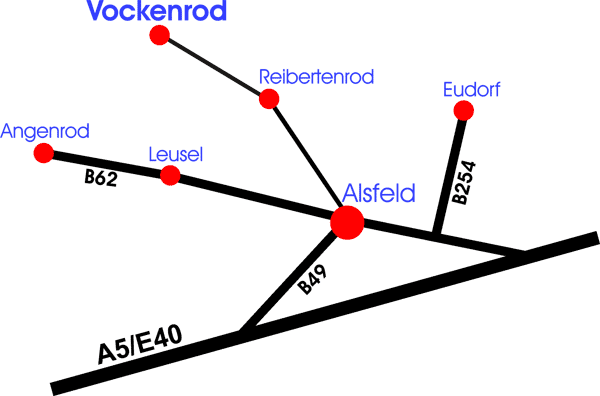 Wegbeschreibung nach Vockenrod